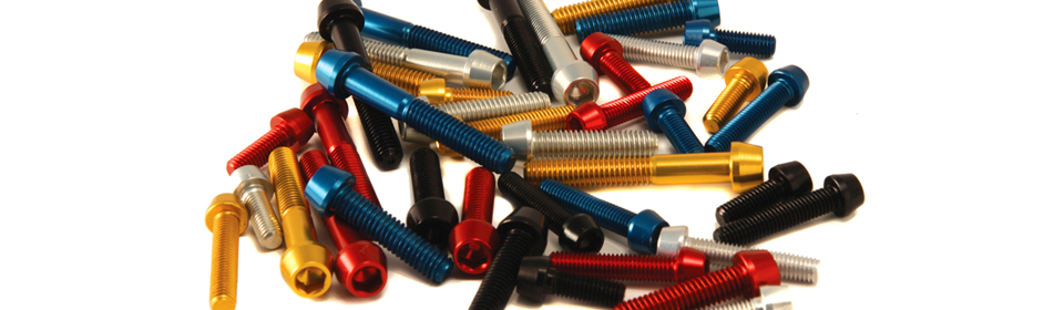 coloured metric screws
